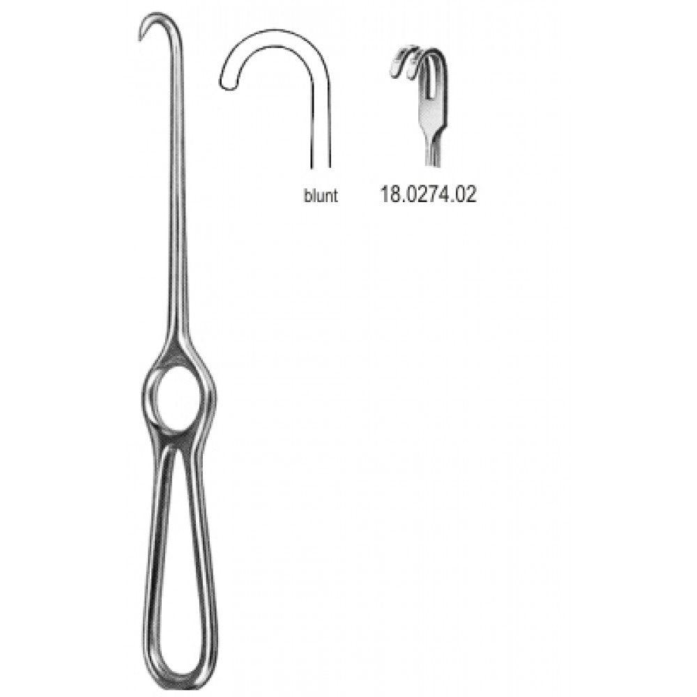 Kocher Retractor 2pr. blunt 22cm - Surgix Instruments