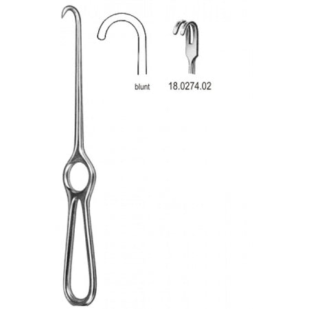 Kocher Retractor 2pr. blunt 22cm - Surgix Instruments