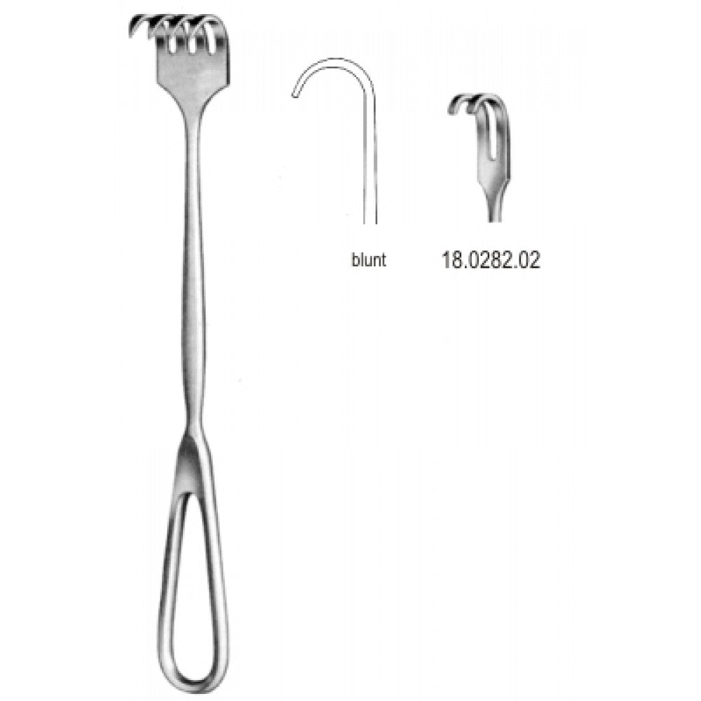 Volkmann Retractor 2pr. blunt 22cm - Surgix Instruments