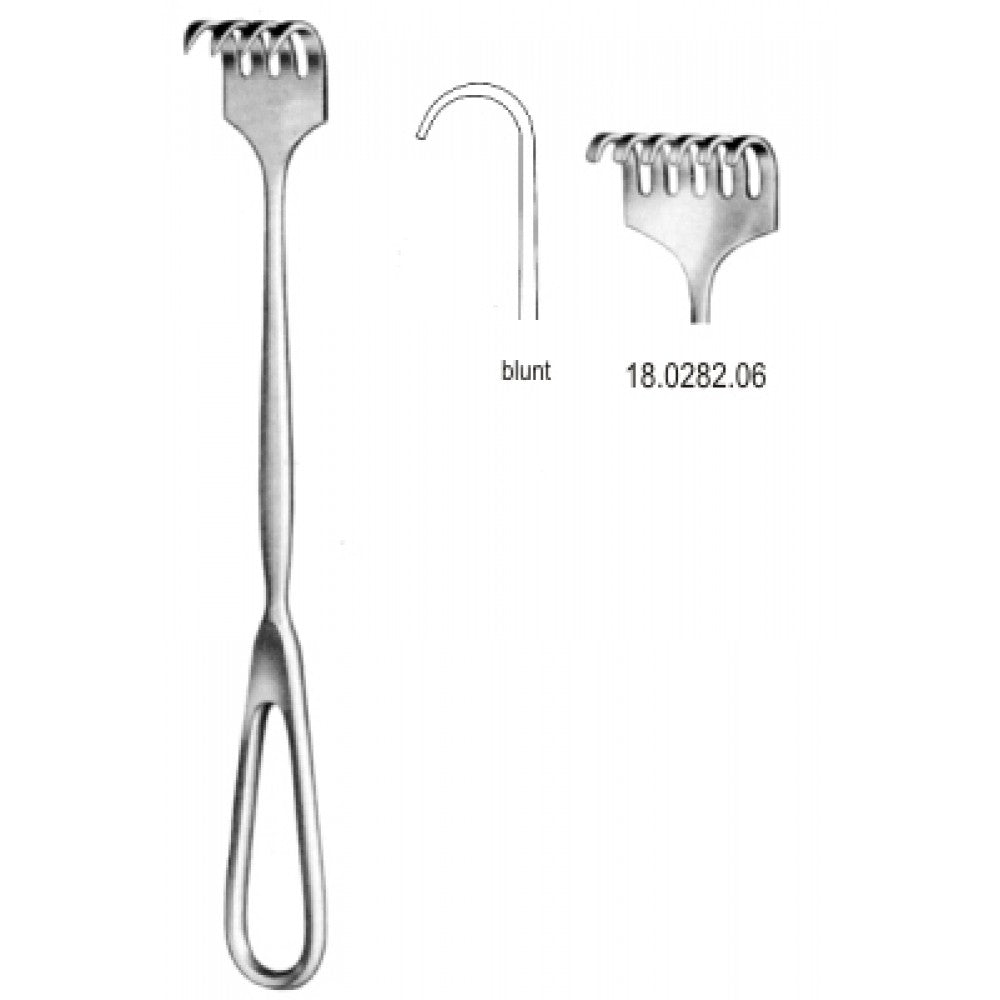 Volkmann Retractor 6pr. blunt 22cm - Surgix Instruments