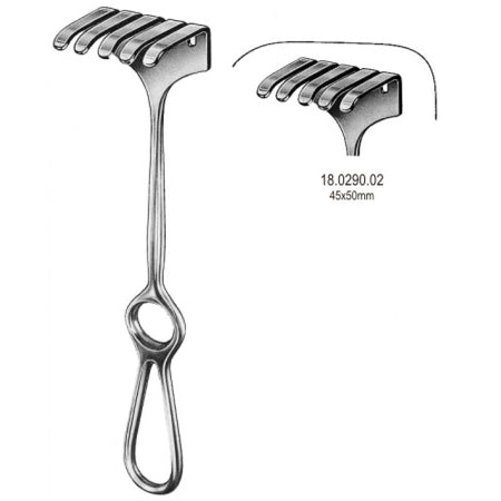 Israel Retractor 5pr. 45x50mm, 25cm - Surgix Instruments