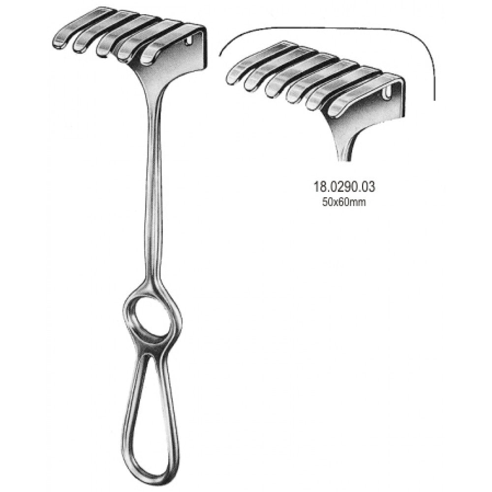 Israel Retractor 6pr. 50x60mm, 25cm - Surgix Instruments
