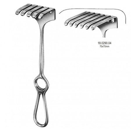 Israel Retractor 6pr. 70x70mm, 25cm - Surgix Instruments