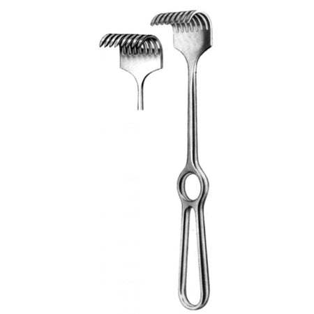 Koerte Retractor sharp 40x30mm, 8pr. 23.5cm - Surgix Instruments