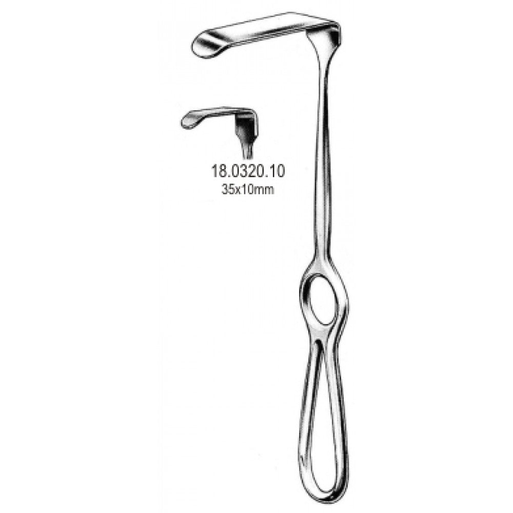 Langenbeck Retractor 35x10mm 21cm - Surgix Instruments