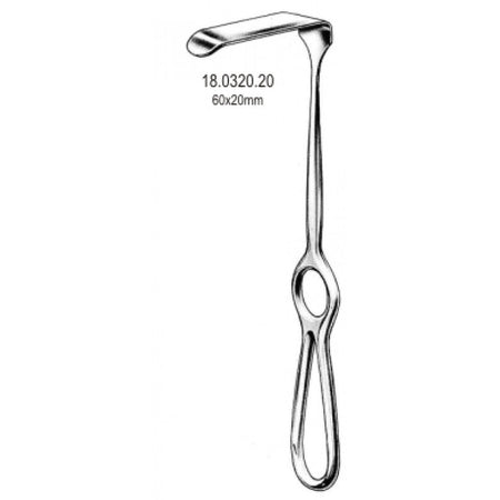 Langenbeck Retractor 60x20mm 21cm - Surgix Instruments