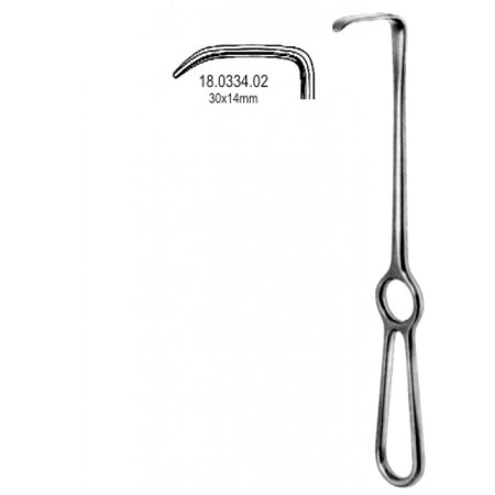 Langenbeck Retractor 30x14mm, 21cm - Surgix Instruments