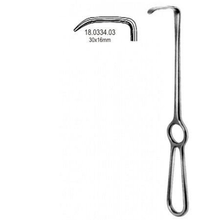 Langenbeck Retractor 30x16mm, 21cm - Surgix Instruments
