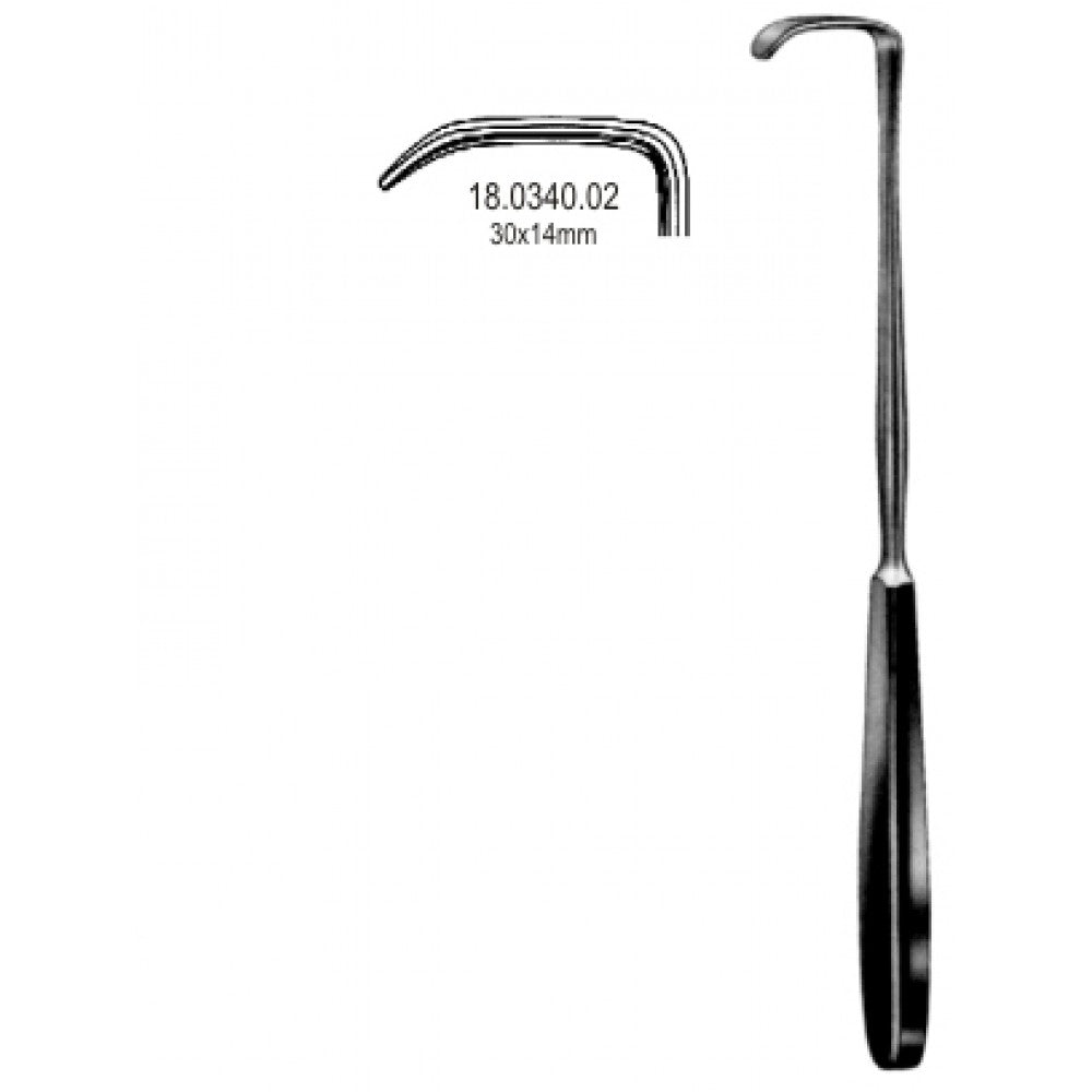 Langenbeck Retractor 30x14mm, 22cm - Surgix Instruments