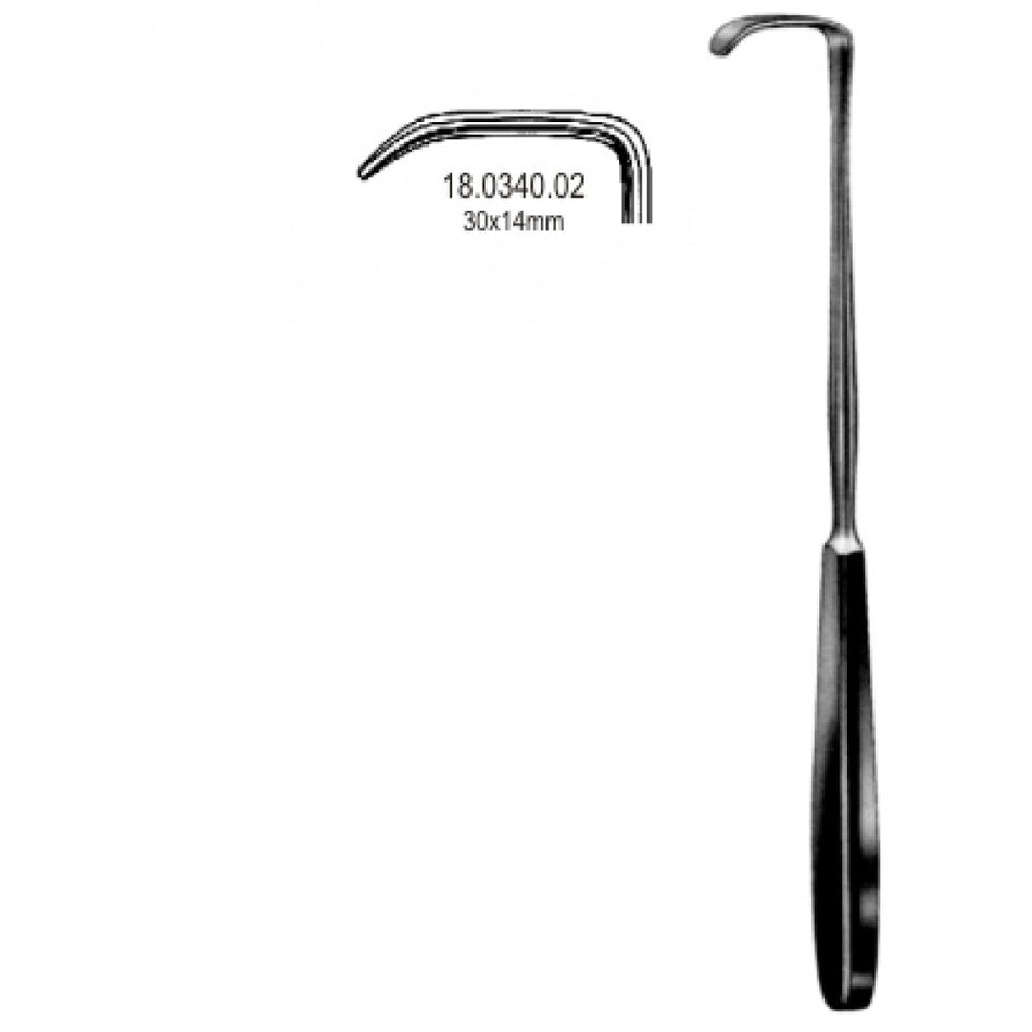 Langenbeck Retractor 30x14mm, 22cm - Surgix Instruments