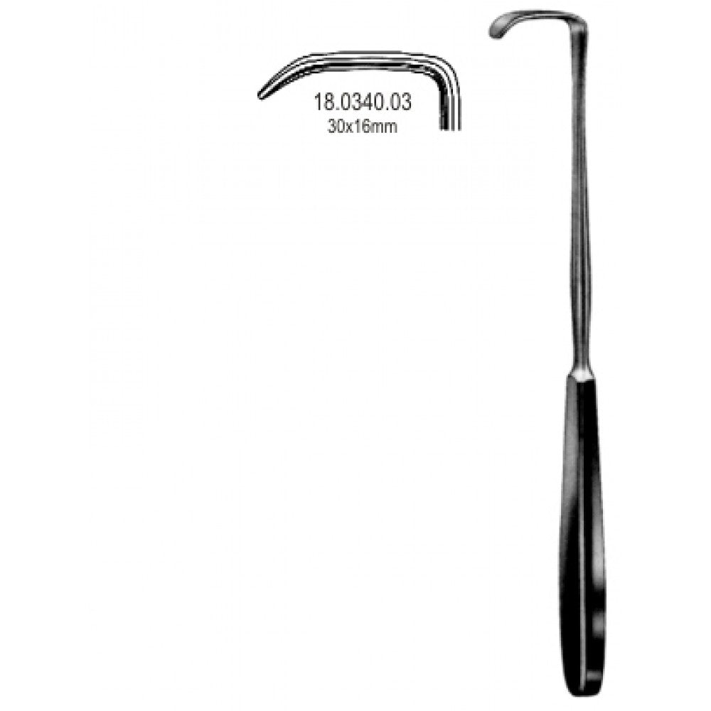 Langenbeck Retractor 30x16mm, 22cm - Surgix Instruments