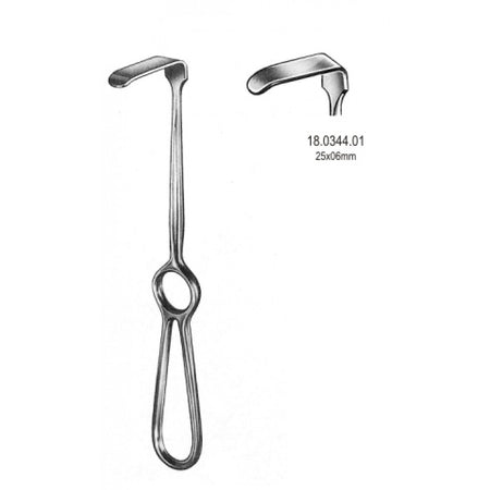 Kocher Langenbeck Retractor 25x6mm, 21.5cm - Surgix Instruments