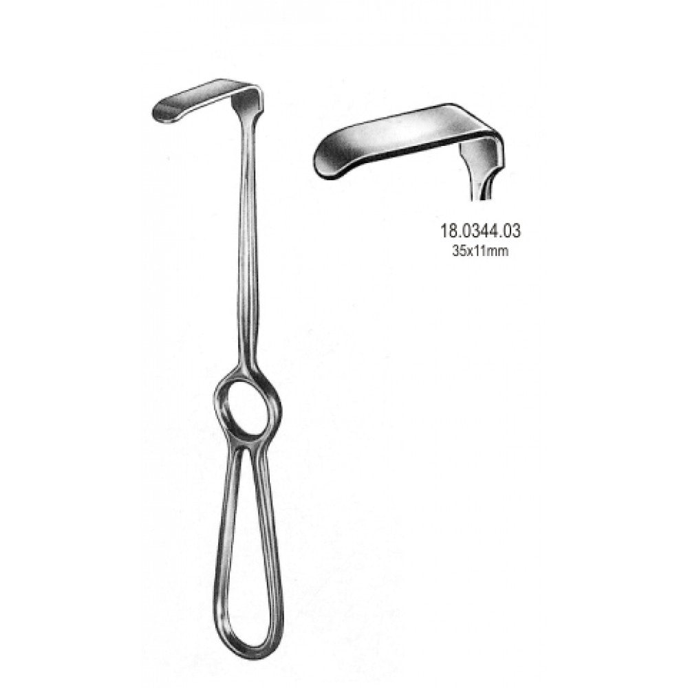 Kocher Langenbeck Retractor 35x11mm, 21.5cm - Surgix Instruments