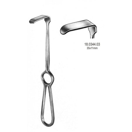Kocher Langenbeck Retractor 35x11mm, 21.5cm - Surgix Instruments