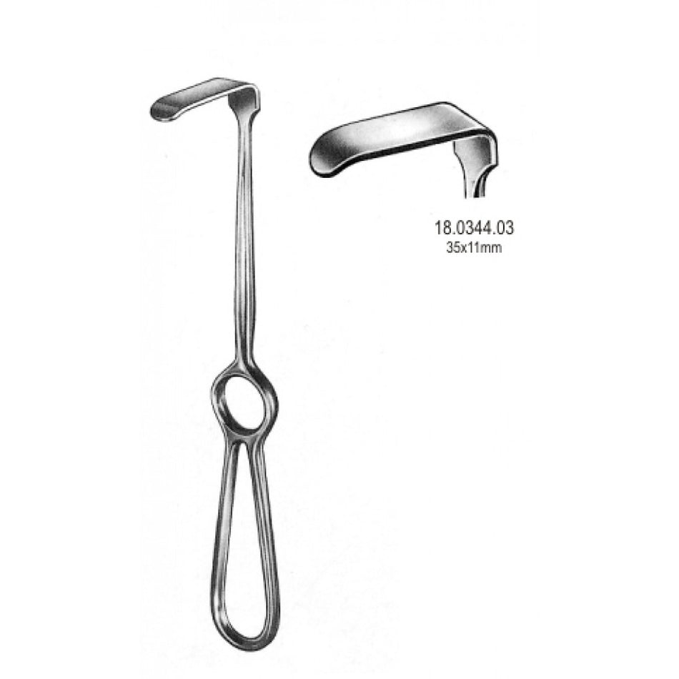 Kocher Langenbeck Retractor 35x11mm, 21.5cm - Surgix Instruments