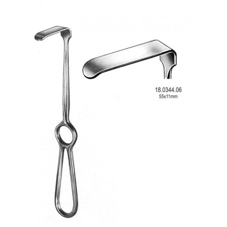 Kocher Langenbeck Retractor 55x11mm, 21.5cm - Surgix Instruments