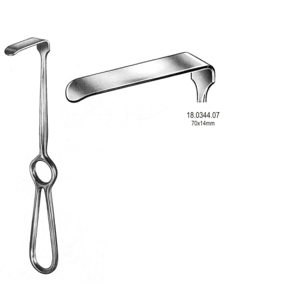 Kocher Langenbeck Retractor 70x14mm, 21.5cm - Surgix Instruments
