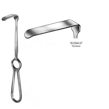 Kocher Langenbeck Retractor 70x14mm, 21.5cm - Surgix Instruments