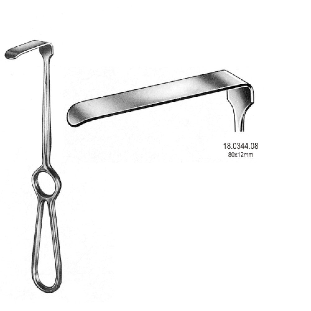 Kocher Langenbeck Retractor 80x12mm, 21.5cm - Surgix Instruments