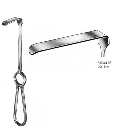 Kocher Langenbeck Retractor 80x12mm, 21.5cm - Surgix Instruments