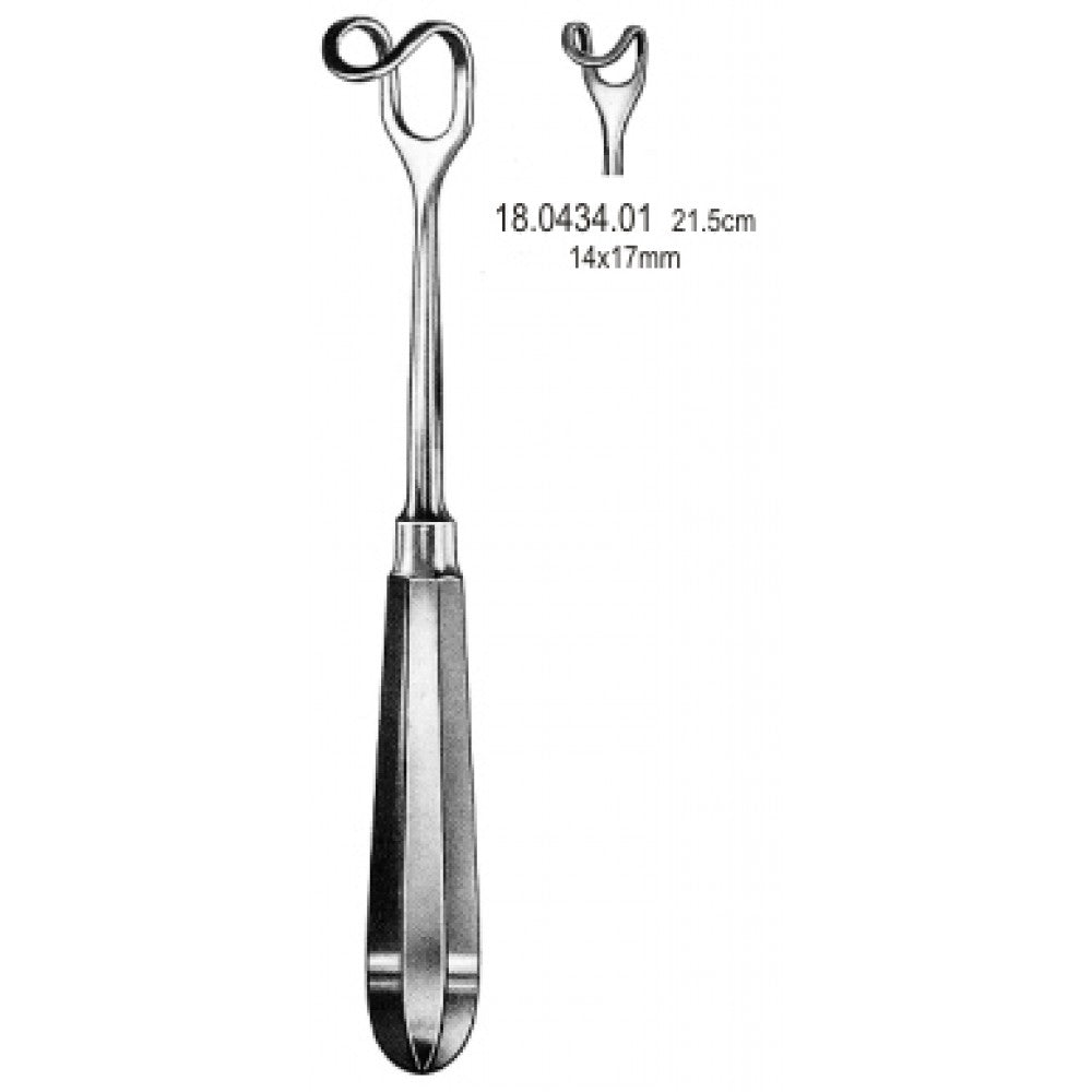 Middeldorf Retractor H/handle 14x17mm, 21.5cm - Surgix Instruments