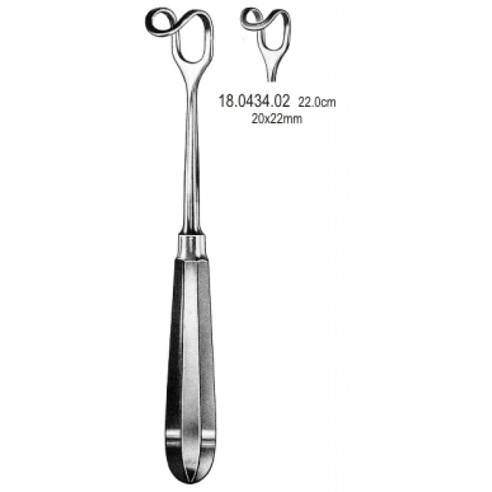Middeldorf Retractor H/handle 20x22mm, 22cm - Surgix Instruments