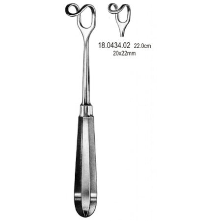 Middeldorf Retractor H/handle 20x22mm, 22cm - Surgix Instruments