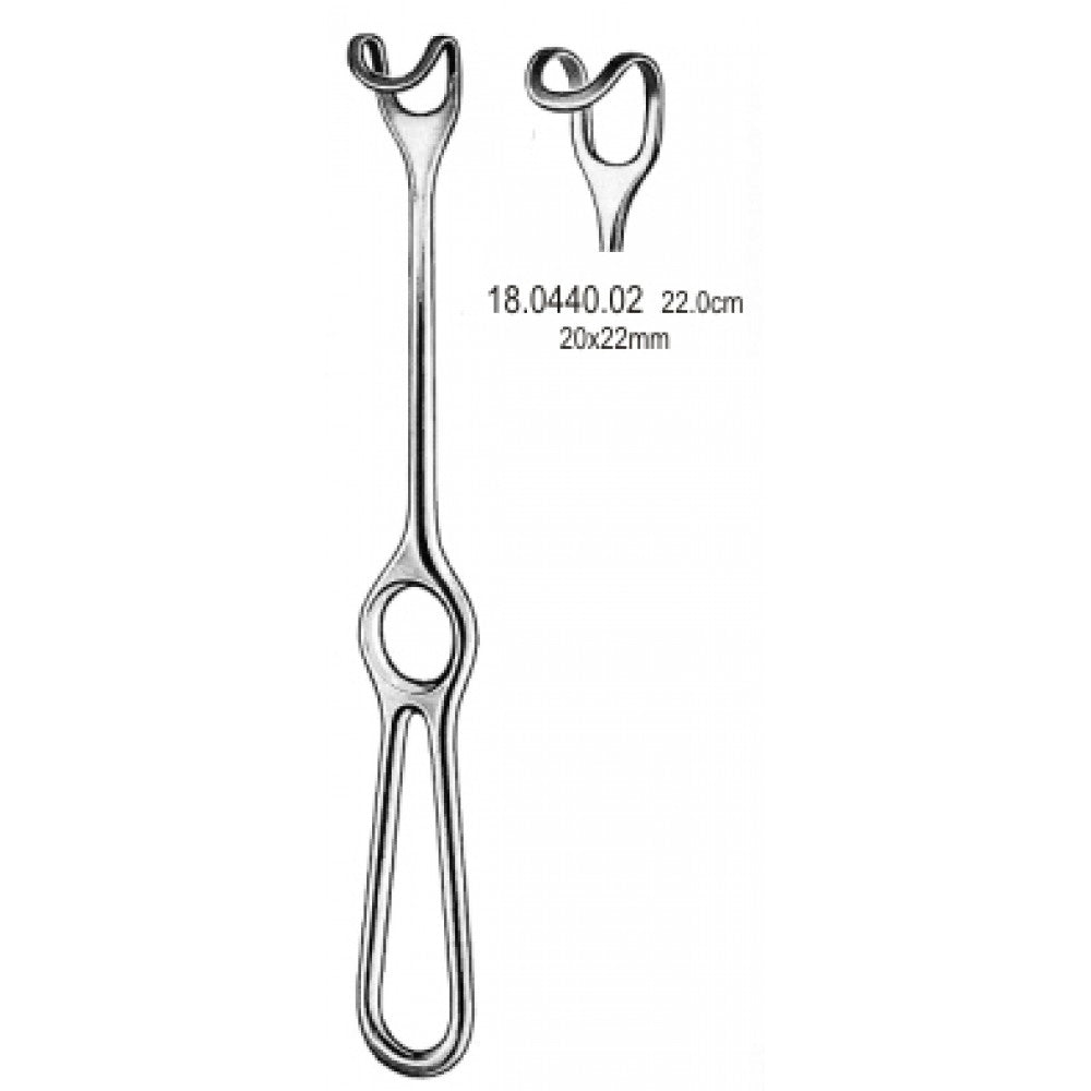 Middeldorpf Retractor 20x22mm, 22cm - Surgix Instruments