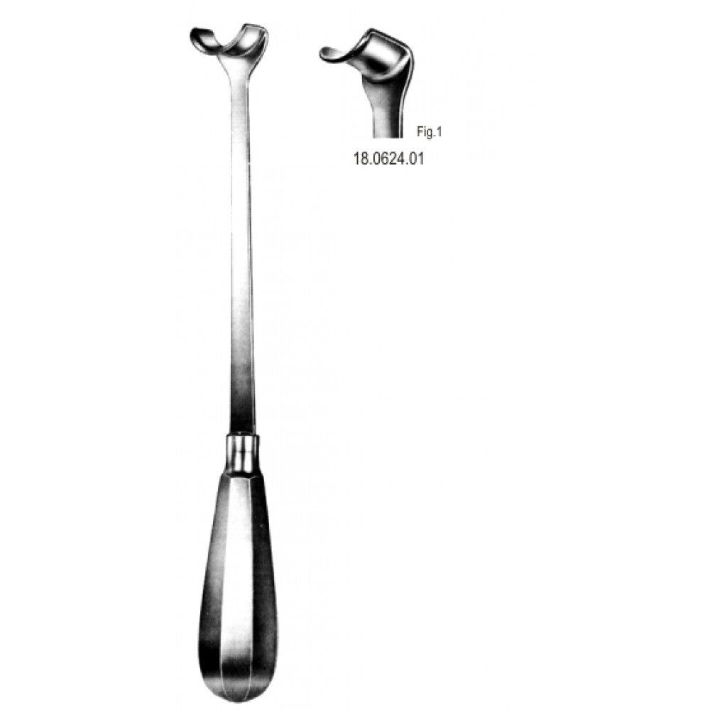 Ross Aortic Wall Retractor 16x15mm, 27cm - Surgix Instruments