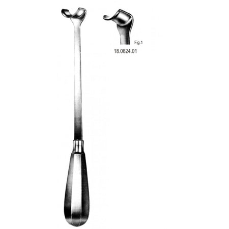 Ross Aortic Wall Retractor 16x15mm, 27cm - Surgix Instruments
