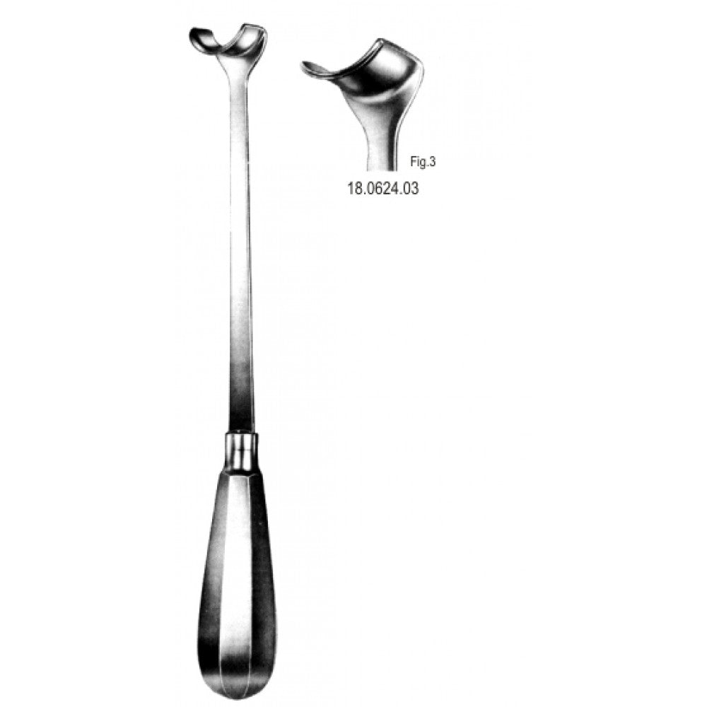 Ross Aortic Wall Retractor 24x16mm, 27cm - Surgix Instruments
