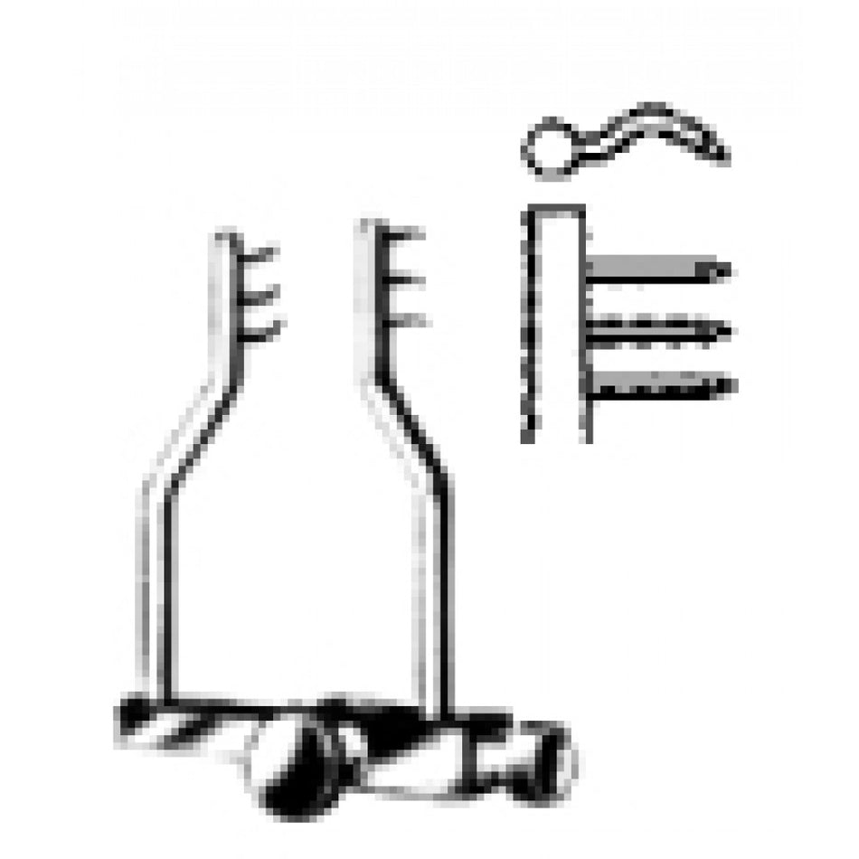 Logan Skin Retractor 3x3 Teeth, 4cm - Surgix Instruments