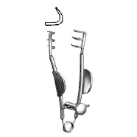 Buckley Skin Retractor sharp 3x3 Prongs. 6cm - Surgix Instruments