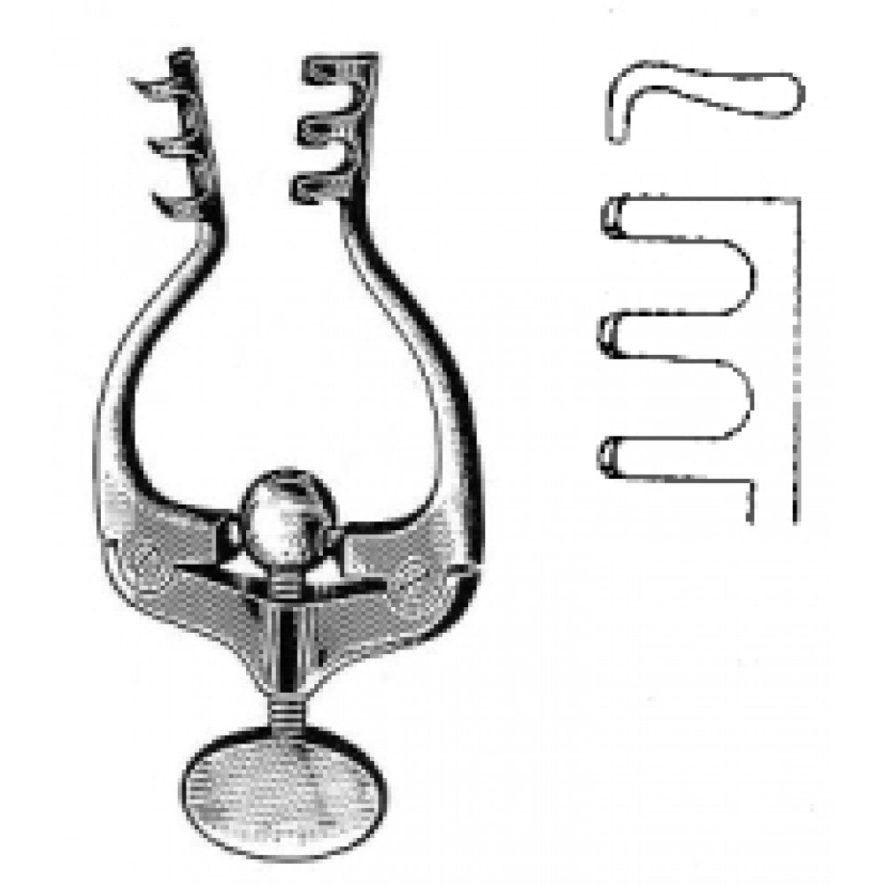 Jansen/Snitman Retractor blunt 3x3 Prongs. 10cm - Surgix Instruments