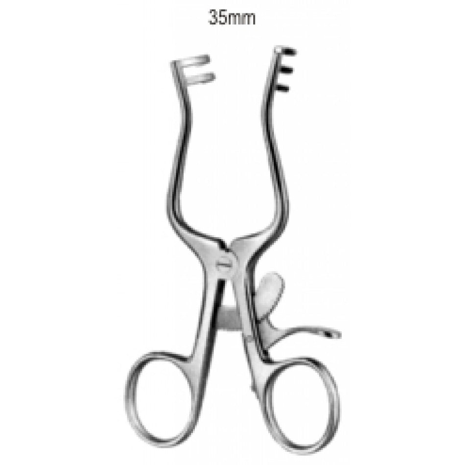Weitlaner-Loktite Retractor blunt 2x3 Prongs. 11.5cm - Surgix Instruments
