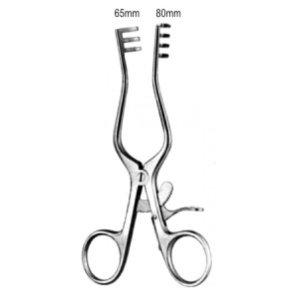 Weitlaner Retractor 3x4 Prongs. blunt 14cm - Surgix Instruments