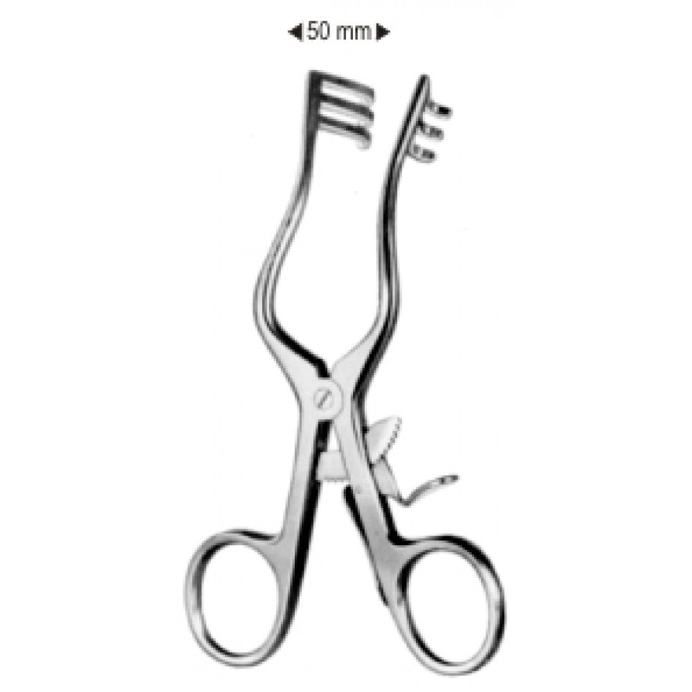 Weitlaner Wullstein Retractor 3x3 Prongs. Blunt. 13cm - Surgix Instruments