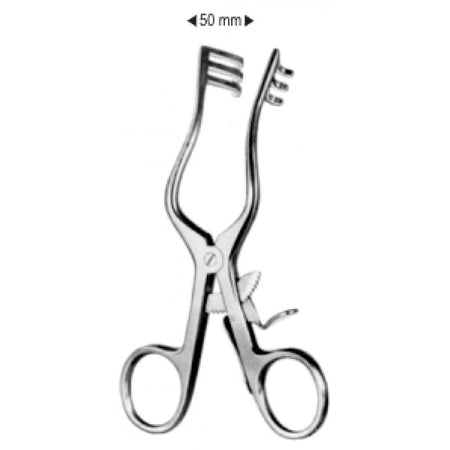 Weitlaner Wullstein Retractor 3x3 Prongs. Blunt. 13cm - Surgix Instruments