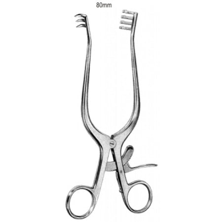 Weitlaner Retractor 3x4 Prongs. blunt 20cm - Surgix Instruments