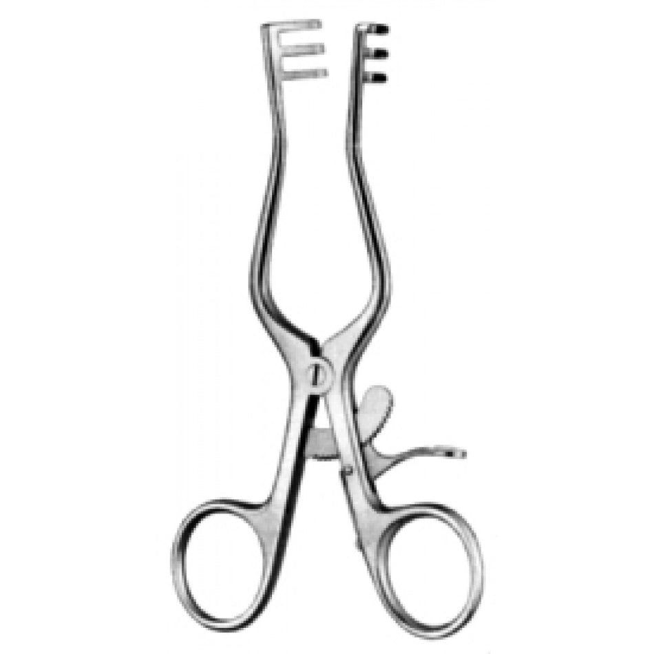 Milligon Retractor 3x3 Prongs. blunt 13cm - Surgix Instruments