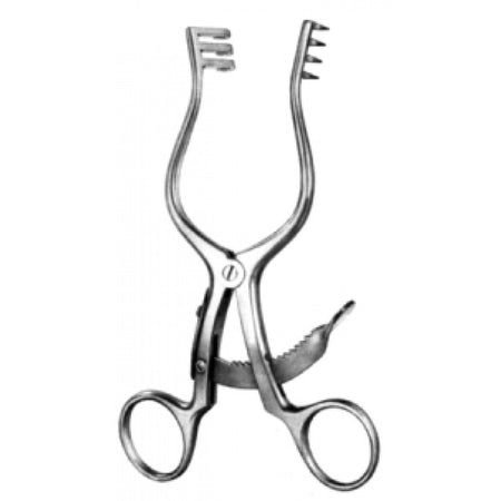 Scalp Contour Retractor 3x4 Prongs. sharp 14cm - Surgix Instruments