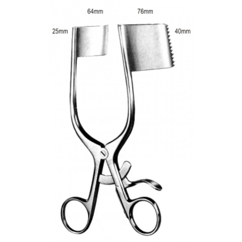 Darling Retractor serr Curved 57x38mm 18cm - Surgix Instruments