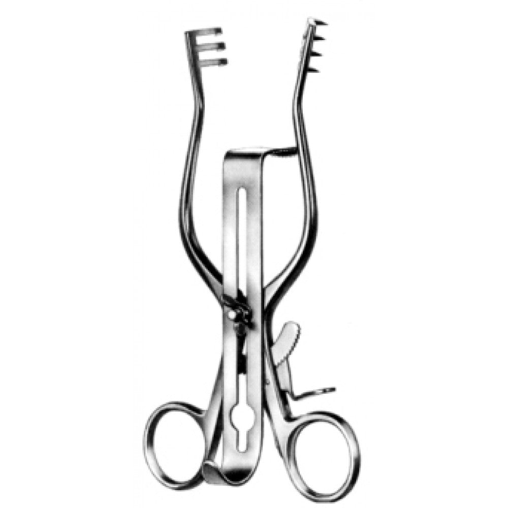 Henley Retractor 3x4 Prongs. blunt 16.5cm - Surgix Instruments