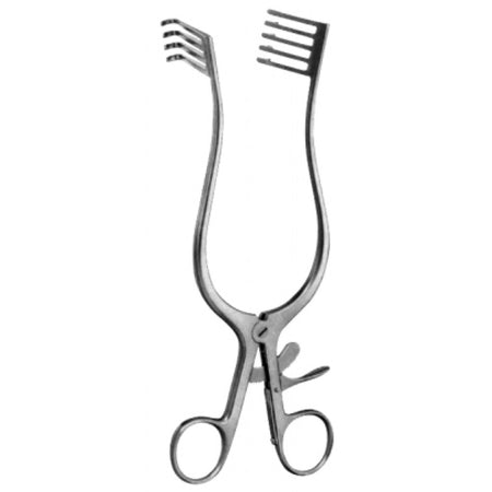 Norfolk and Norwich Retractor 4x5pr. blunt 51x215mm, 22CM - Surgix Instruments