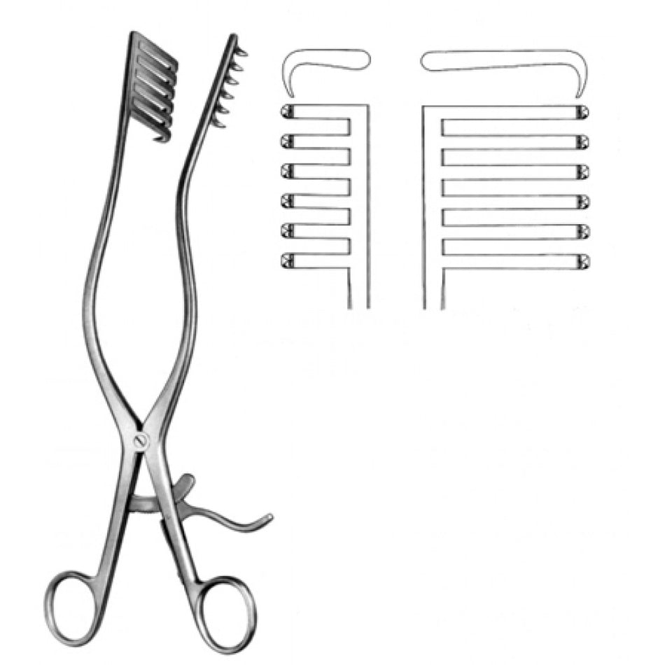 Martin Hemi-Laminectomy Retractor 6x6pr. Sharp, 27cm - Surgix Instruments