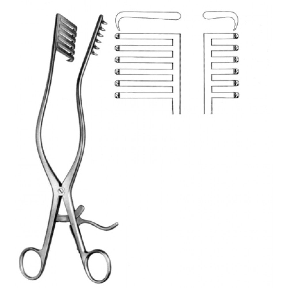 Martin Hemi-Laminectomy Retractor 6x6pr. Sharp, 27cm - Surgix Instruments