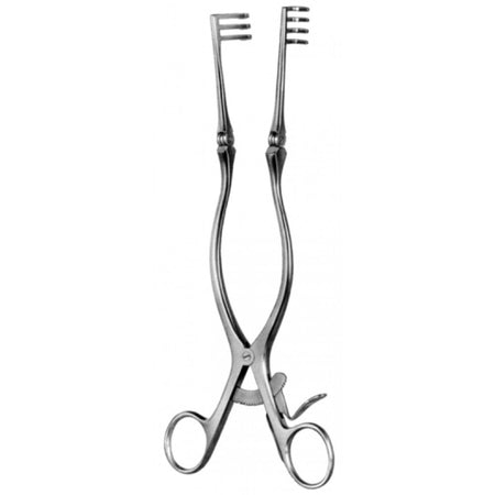 Adson Laminectomy Retractor 3x4 Prongs. Sharp, 13cm - Surgix Instruments
