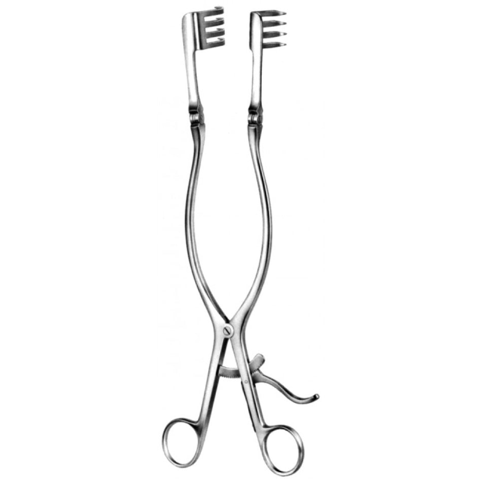 Beckmann Adson Retractor Sharp 4x4 Prongs.25x25x127mm 31cm - Surgix Instruments