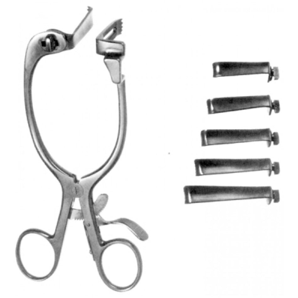 Caspar Retractor with 5, blades 40mm to 60mm - Surgix Instruments
