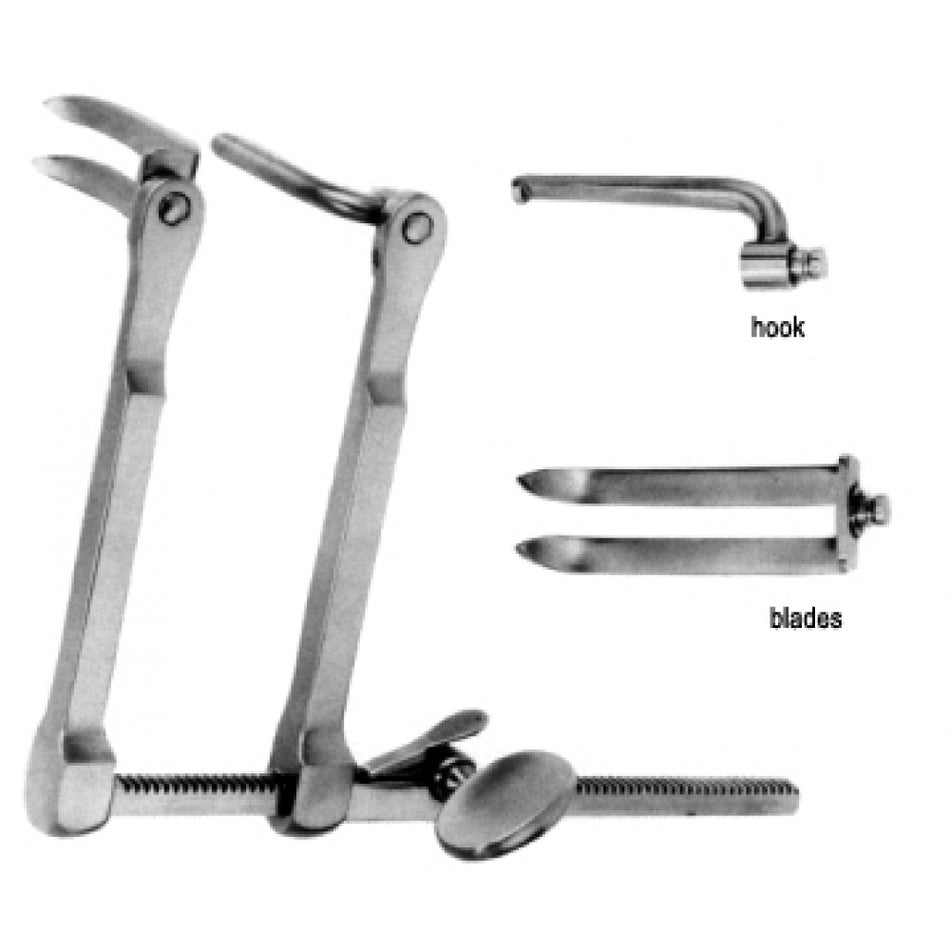 Caspar Retractor with hook, 5 blades - Surgix Instruments